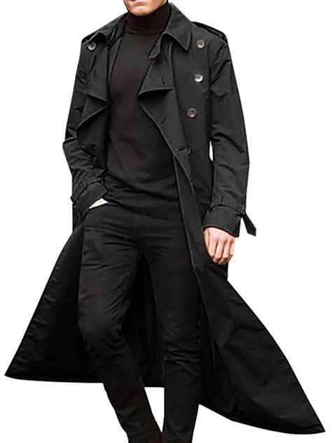 full length trench coat male.